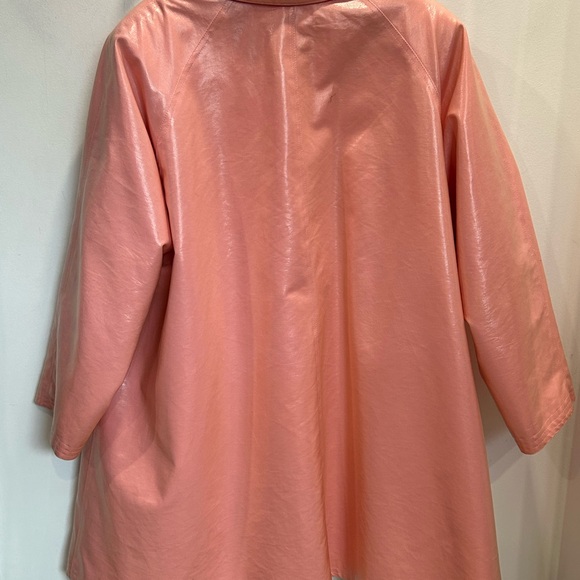 Oscar de la Renta pink Swing Rain Coat - Picture 5 of 7